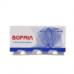 Вормил (аналог Альдазол, Альбендазол) жевательные таблетки 400 мг N3 в Нижнекамске и области фото